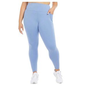 NWT Danskin Women's Performance Legging With Pocket Blue Size XL $50 G597